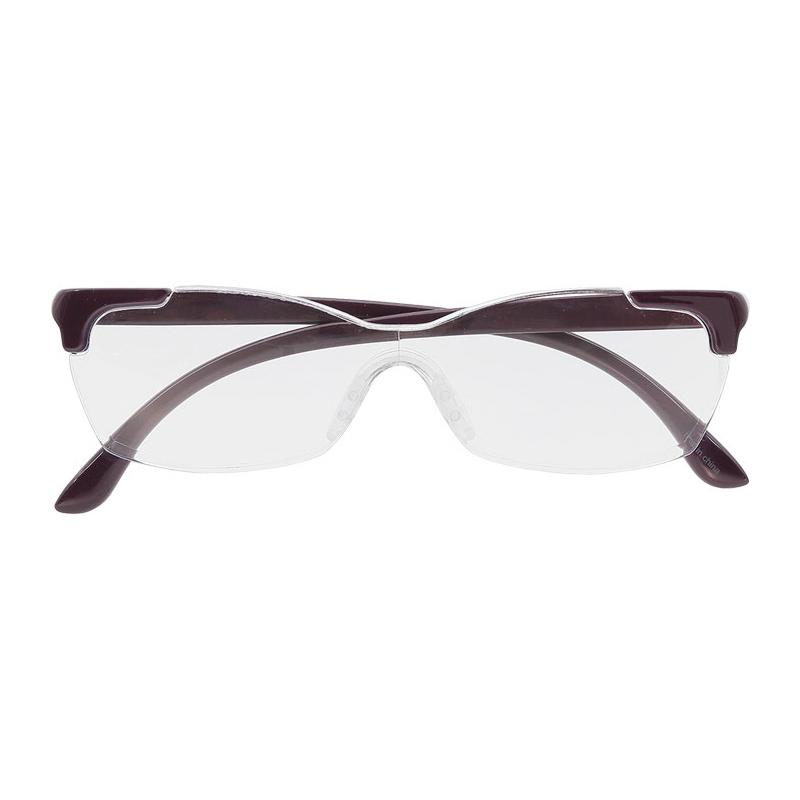 キングジム kingjim メガネ型拡大鏡 花柄 紫 パープル purple AM41 | ブランド登録なし