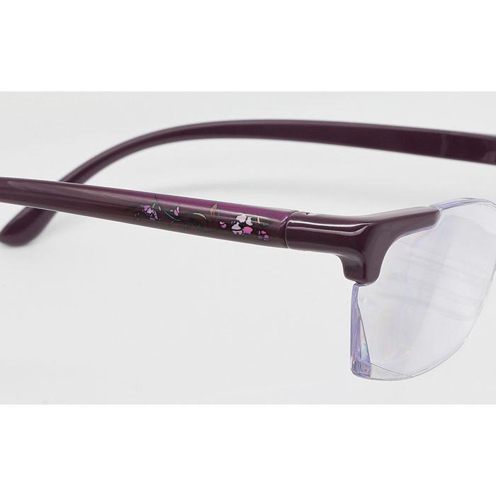 キングジム kingjim メガネ型拡大鏡 花柄 紫 パープル purple AM41 | ブランド登録なし | 02