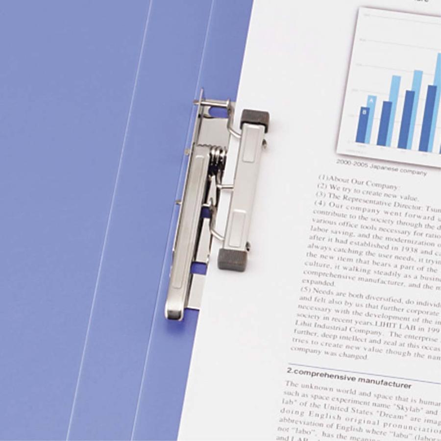 LIHIT LAB.＜リヒトラブ＞パンチレスファイル＜HEAVY DUTY＞A4灰 F367-12 | ブランド登録なし | 03