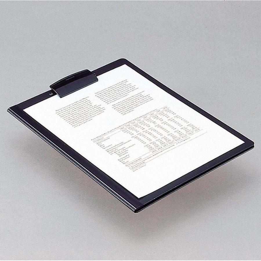 LIHIT LAB.＜リヒトラブ＞クリップファイル（片面透明タイプ）A4 黒 F-447 | ブランド登録なし | 02