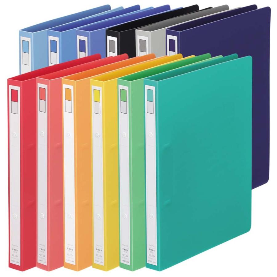 LIHIT LAB.＜リヒトラブ＞リングファイル＜ディンプル＞ B5S 黄色 F862-4 | ブランド登録なし | 01