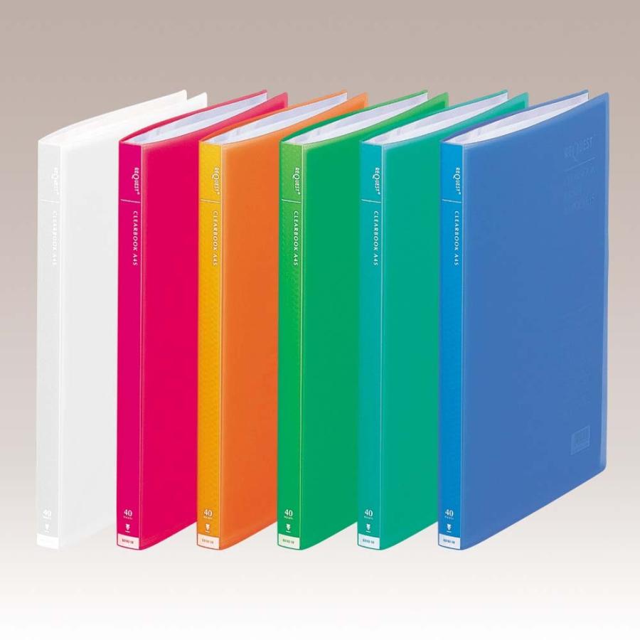 LIHIT LAB.＜リヒトラブ＞リクエスト 透明クリヤーブックA4 40P グリーン G3102-7 | ブランド登録なし | 01