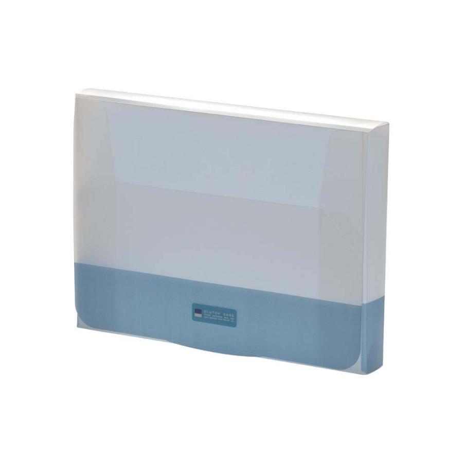 LIHIT LAB.＜リヒトラブ＞リクエスト クラッチケース A4 ブルー G5900-8 | ブランド登録なし