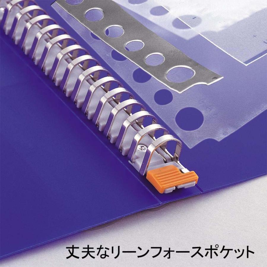 LIHIT LAB.＜リヒトラブ＞クリヤーブック・ルポワイド A4S 30P 青 N4613-8 | ブランド登録なし | 05