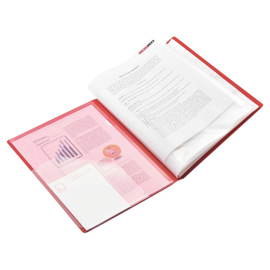 LIHIT LAB.＜リヒトラブ＞ノイエ クリヤーブック A4 20P ライトグリーン N7678-19 | ブランド登録なし | 02