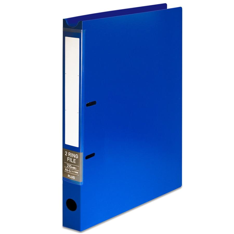 プラス(PLUS) 2リングファイル ワイド表紙 ブルー FL-201RF 84-831 | PLUS