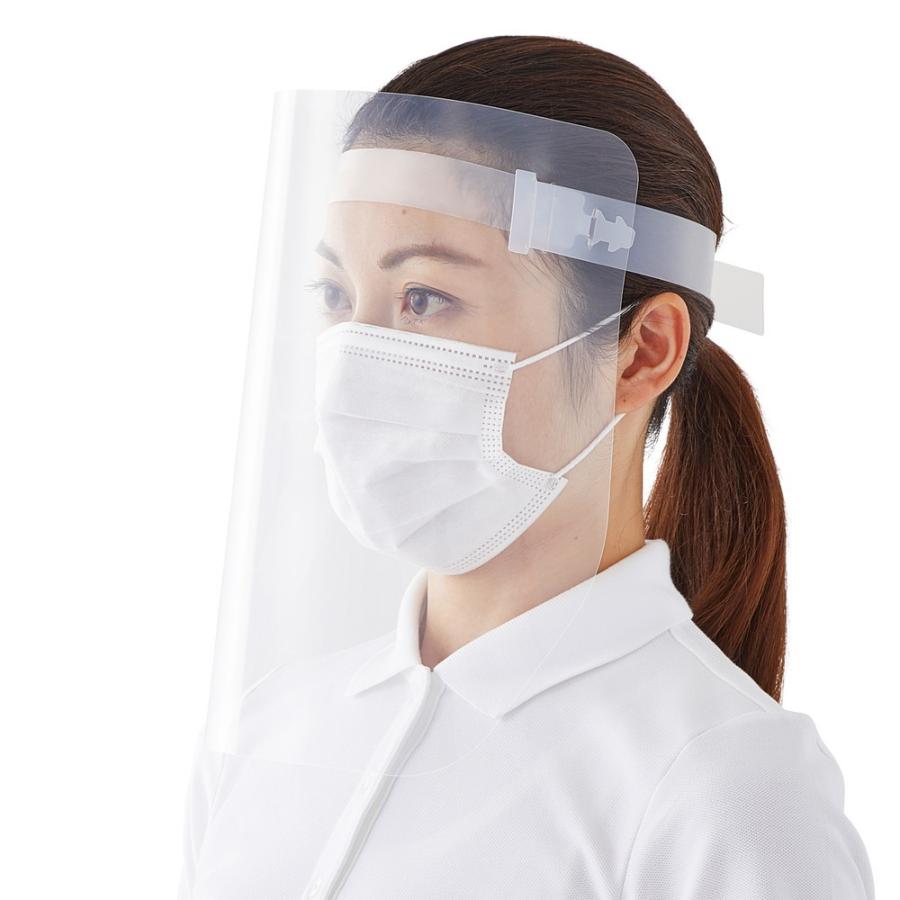 プラス(PLUS) フェイスシールド 差し込み式 20枚パック クリア | PLUS