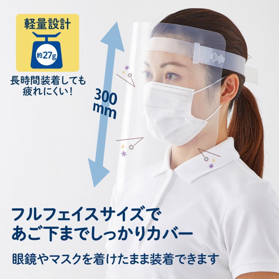 プラス(PLUS) フェイスシールド 差し込み式 20枚パック クリア | PLUS | 03