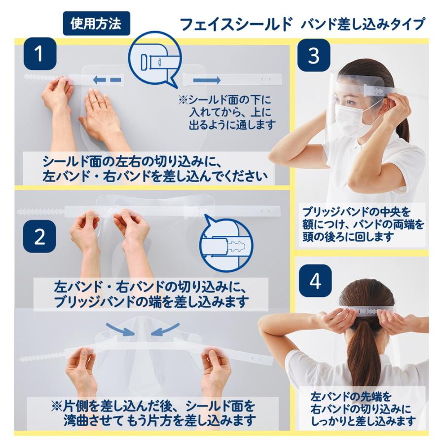 プラス(PLUS) フェイスシールド 差し込み式 20枚パック クリア | PLUS | 06