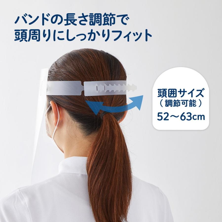 プラス(PLUS) フェイスシールド 差し込み式 20枚パック クリア | PLUS | 07