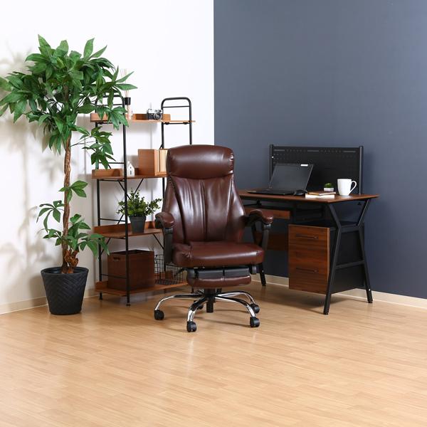 不二貿易 リクライニングチェア ゼクス ブラウン 15504 オフィス