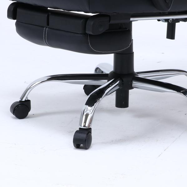 不二貿易 リクライニングチェア ゼクス ブラック 15505 オフィスチェア 椅子 合皮 |  | 03