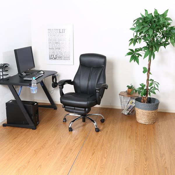 不二貿易 リクライニングチェア ゼクス ブラック 15505 オフィスチェア 椅子 合皮 |  | 08