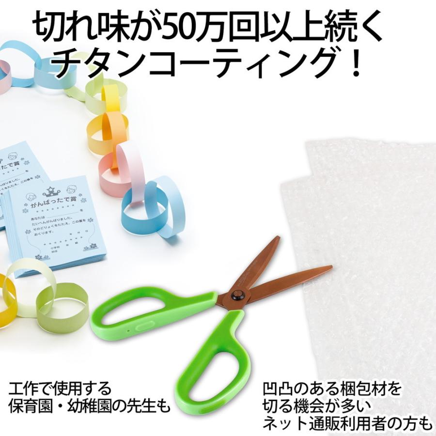 プラス (PLUS) フィットカットカーブ プレミアムチタン イージーグリップ 紙箱包装 プレミアムグリー ン SC-175STNP 35-855 | PLUS | 05