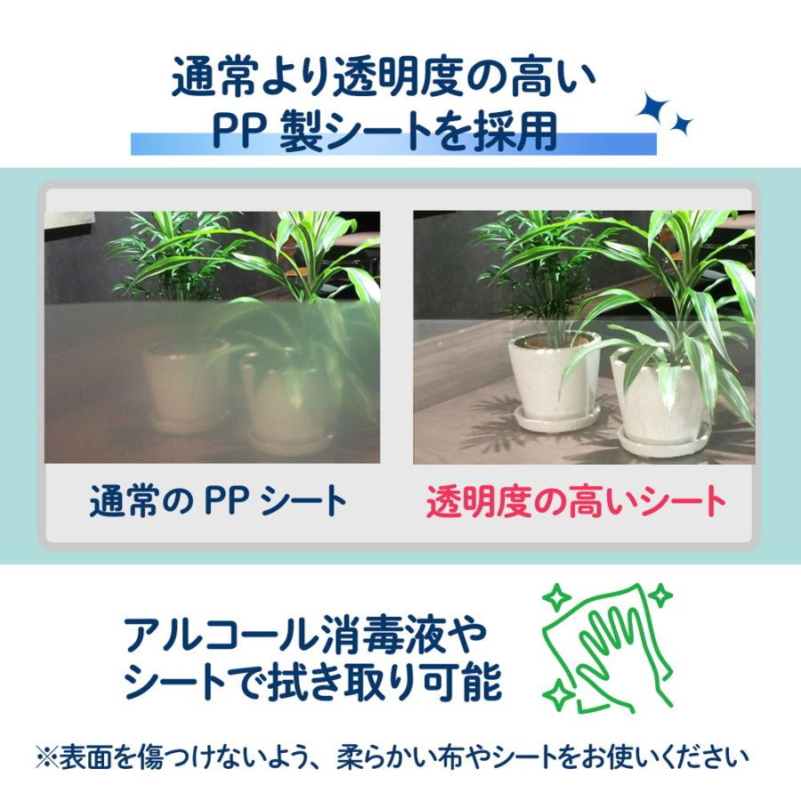 プラス (PLUS) 飛沫防止 卓上パーテーション DTP-0605CL | PLUS | 03