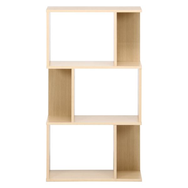 不二貿易　S型ディスプレイラック 3段　ナチュラル　98710 | 不二貿易 | 01