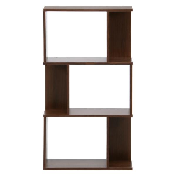 不二貿易　S型ディスプレイラック 3段　ミディアムブラウン　98711 | 不二貿易 | 01