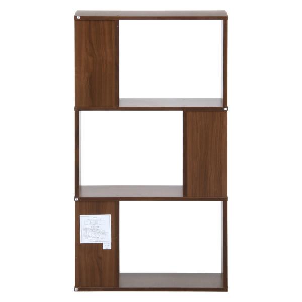 不二貿易　S型ディスプレイラック 3段　ミディアムブラウン　98711 | 不二貿易 | 03