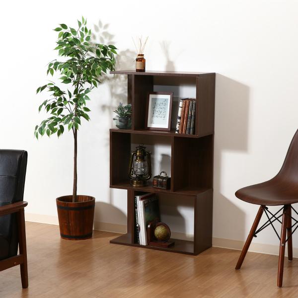 不二貿易　S型ディスプレイラック 3段　ミディアムブラウン　98711 | 不二貿易 | 05