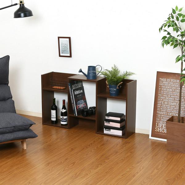 不二貿易　S型ディスプレイラック 3段　ミディアムブラウン　98711 | 不二貿易 | 06