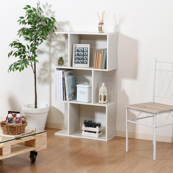 不二貿易　S型ディスプレイラック 3段　ホワイトウォッシュ　98712 | 不二貿易 | 05