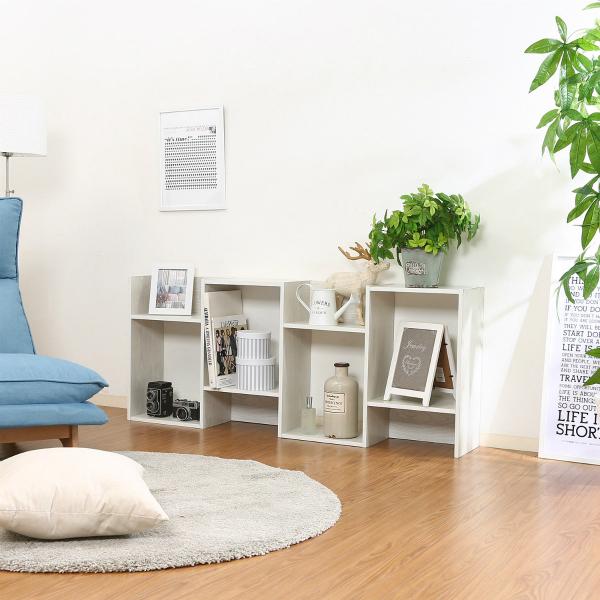 不二貿易 S型ディスプレイラック 4段 ホワイトウォッシュ 98715 | 不二貿易 | 06