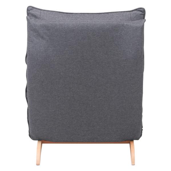 不二貿易　ダブルクッション座椅子　フィット2　1人掛け　ダークグレー　19205 | 不二貿易 | 02