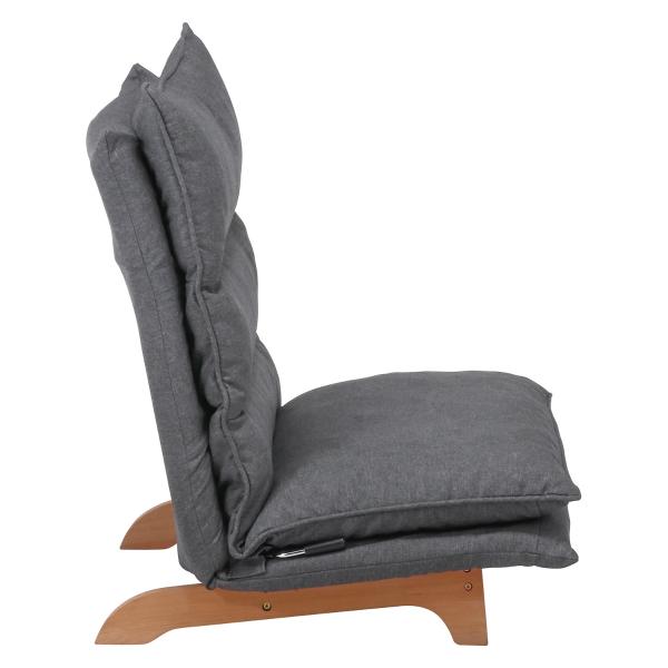 不二貿易　ダブルクッション座椅子　フィット2　1人掛け　ダークグレー　19205 | 不二貿易 | 03