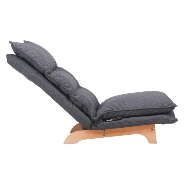 不二貿易　ダブルクッション座椅子　フィット2　1人掛け　ダークグレー　19205 | 不二貿易 | 04