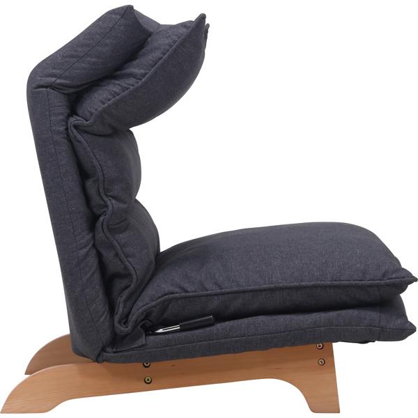 不二貿易　ダブルクッション座椅子　フィット2　1人掛け　ダークグレー　19205 | 不二貿易 | 05