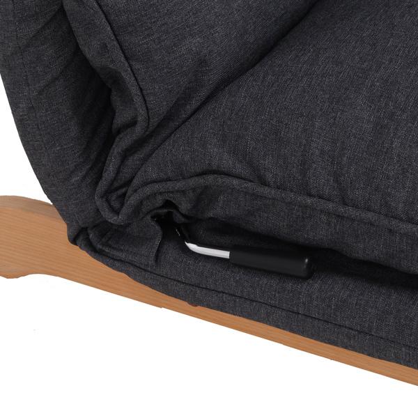 不二貿易　ダブルクッション座椅子　フィット2　1人掛け　ダークグレー　19205 | 不二貿易 | 06