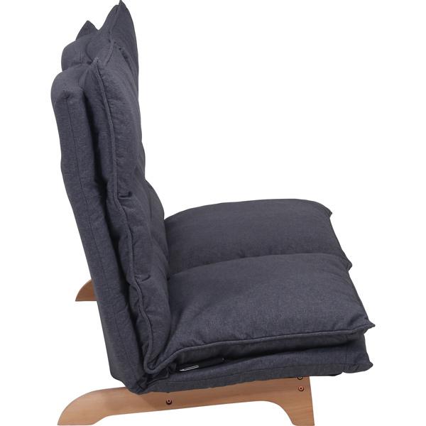 不二貿易　ダブルクッション座椅子　フィット2　2人掛け　ダークグレー　19207 | 不二貿易 | 03