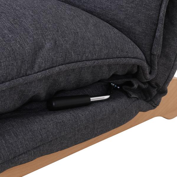 不二貿易　ダブルクッション座椅子　フィット2　2人掛け　ダークグレー　19207 | 不二貿易 | 06