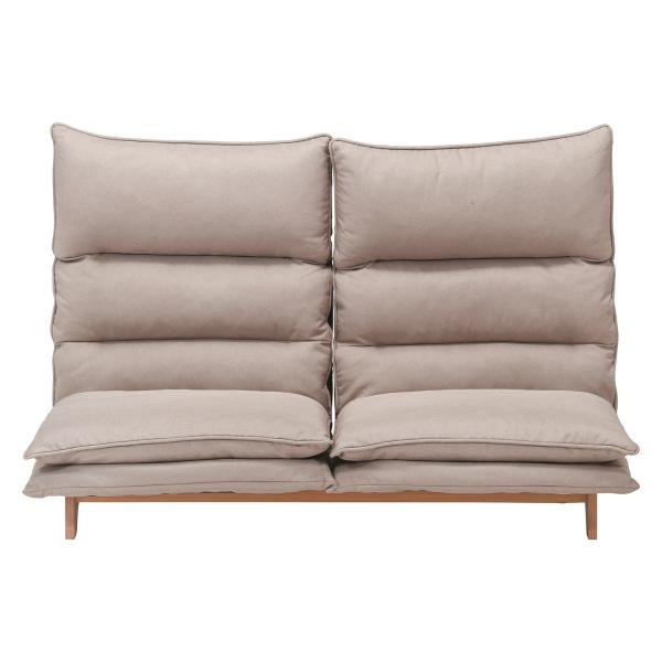 不二貿易 ダブルクッション座椅子 フィット2 2人掛け ベージュ 19208 | 不二貿易 | 01
