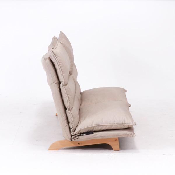 不二貿易 ダブルクッション座椅子 フィット2 2人掛け ベージュ 19208 | 不二貿易 | 03