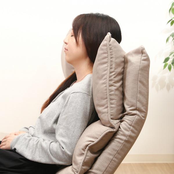 不二貿易 ダブルクッション座椅子 フィット2 2人掛け ベージュ 19208 | 不二貿易 | 07