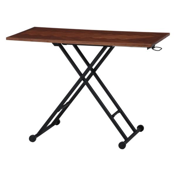 不二貿易 昇降テーブル シルビア ブラウン 19242 | 