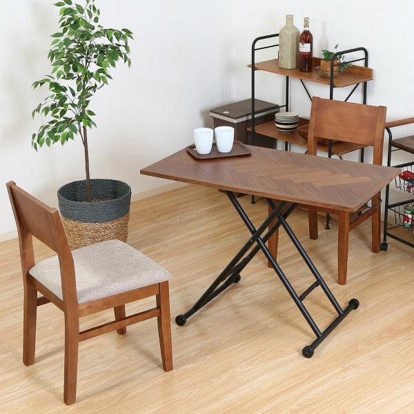 不二貿易 昇降テーブル シルビア ブラウン 19242 |  | 08