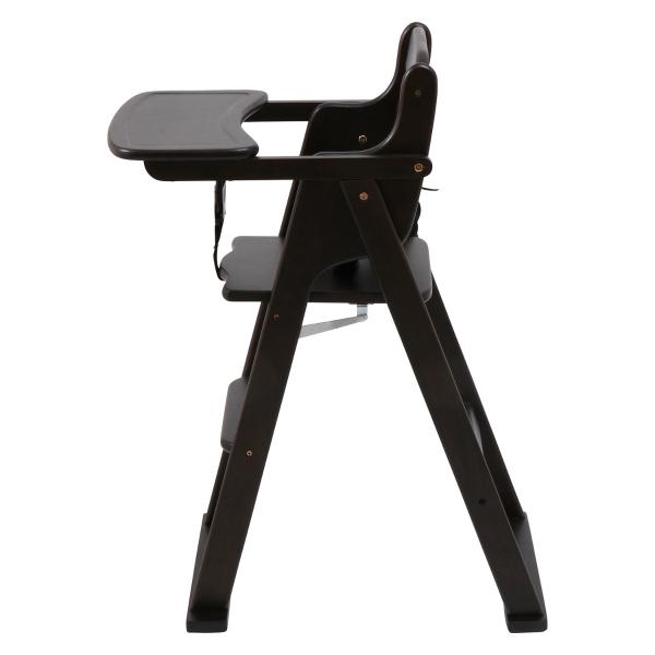 不二貿易 木製 折り畳み ベビーチェアー ブラウン 17633 ハイチェア | 不二貿易 | 03