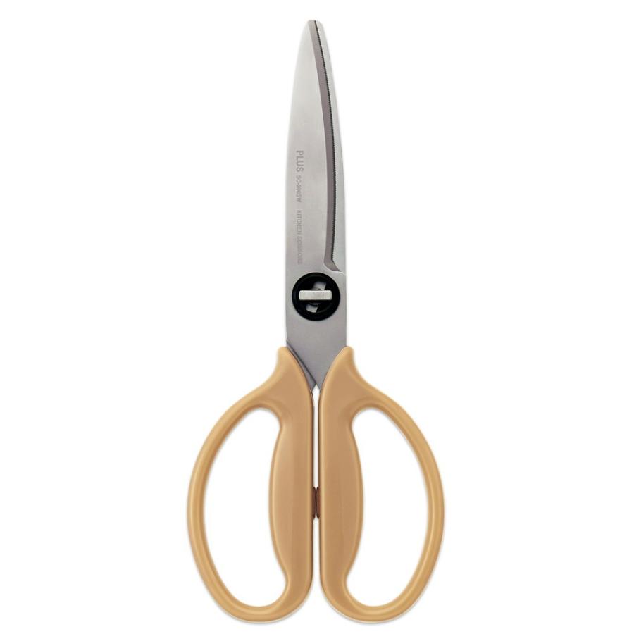 プラス (PLUS) フィットカットカーブ 料理はさみ アウトドア向けパッケージ サンドベージュ SC-200SW-O 35-679 SC-200SW-O | PLUS