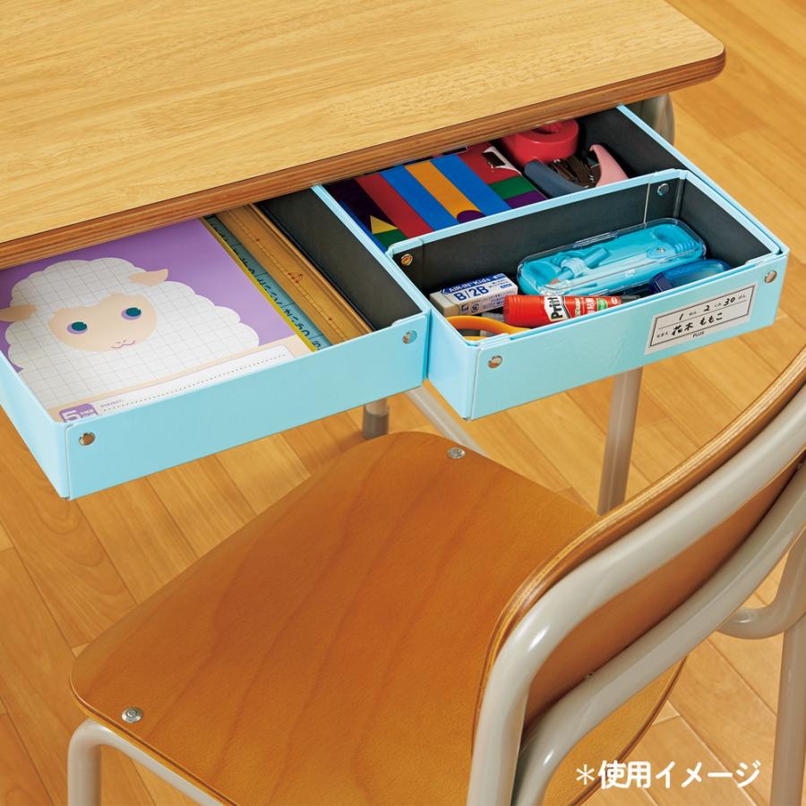 プラス (PLUS) 仕切り箱付き 紙製 おどうぐばこ ブルー FL-196SF 79-901 FL-196SF | ブランド登録なし | 06