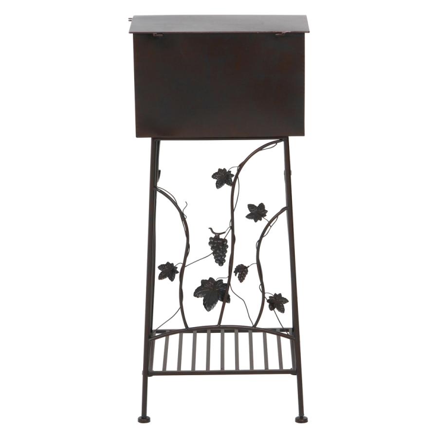 不二貿易　メールボックス　アンティーク塗装　葡萄モチーフ ブラウン　38174 | 不二貿易 | 03