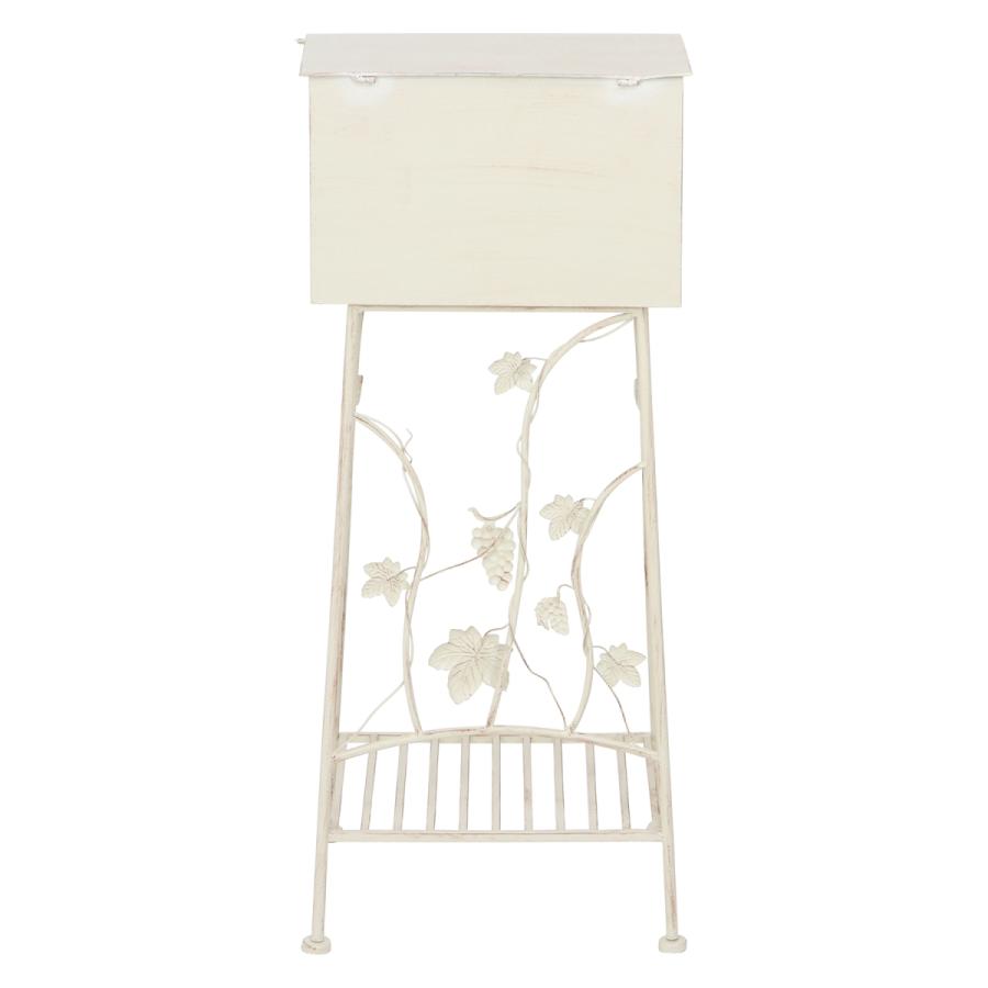 不二貿易　メールボックス　アンティーク塗装　葡萄モチーフ ホワイト　38175 | 不二貿易 | 03