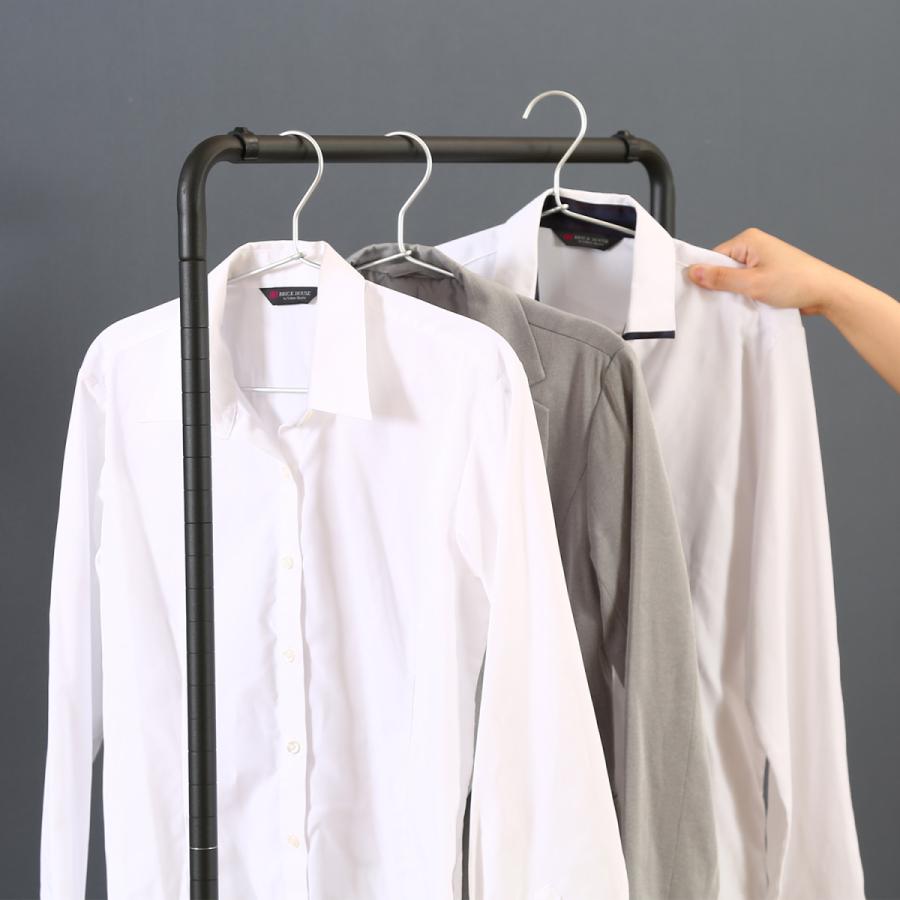 不二貿易 バスケット付きハンガーラック 2段バスケット キャスター付き ブラック 16698 | 不二貿易 | 02