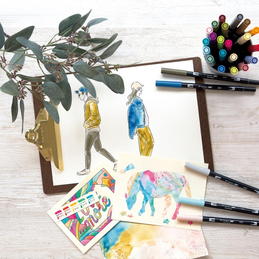 トンボ鉛筆 Tombow 水性マーカー ABT 108C AB-T108CBULK 筆 レタリング マーカー ABT イラスト 水性マーカー | トンボ鉛筆 | 03