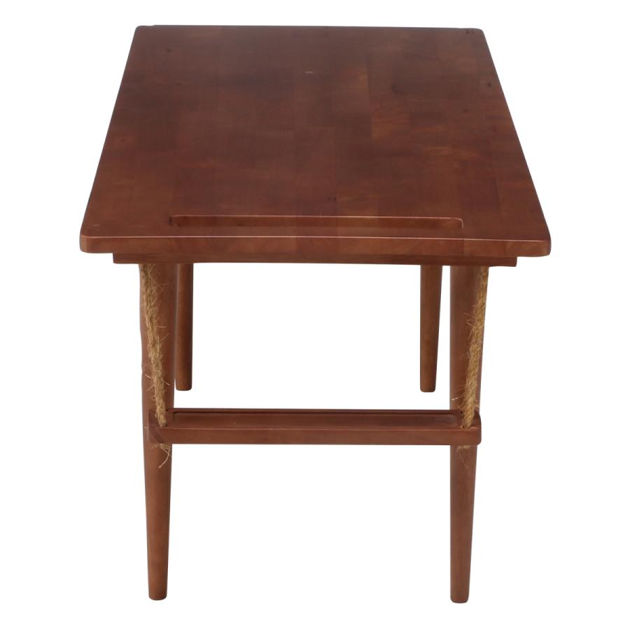 不二貿易　センターテーブル　ゆらゆらマガジンラック付き　組立簡単　ミディアムブラウン　37563 | 不二貿易 | 02