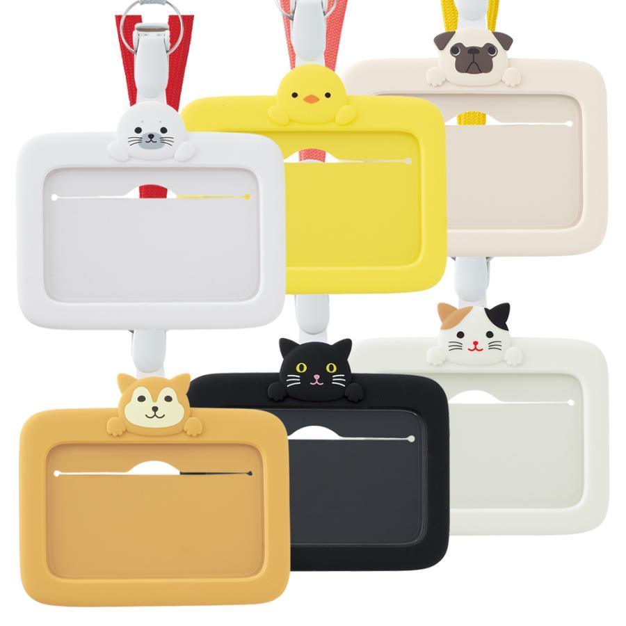 LIHIT LAB (リヒトラブ) SMART FIT PuniLabo IDカードホルダー ミケネコ A7804-7 | LIHIT LAB. | 12