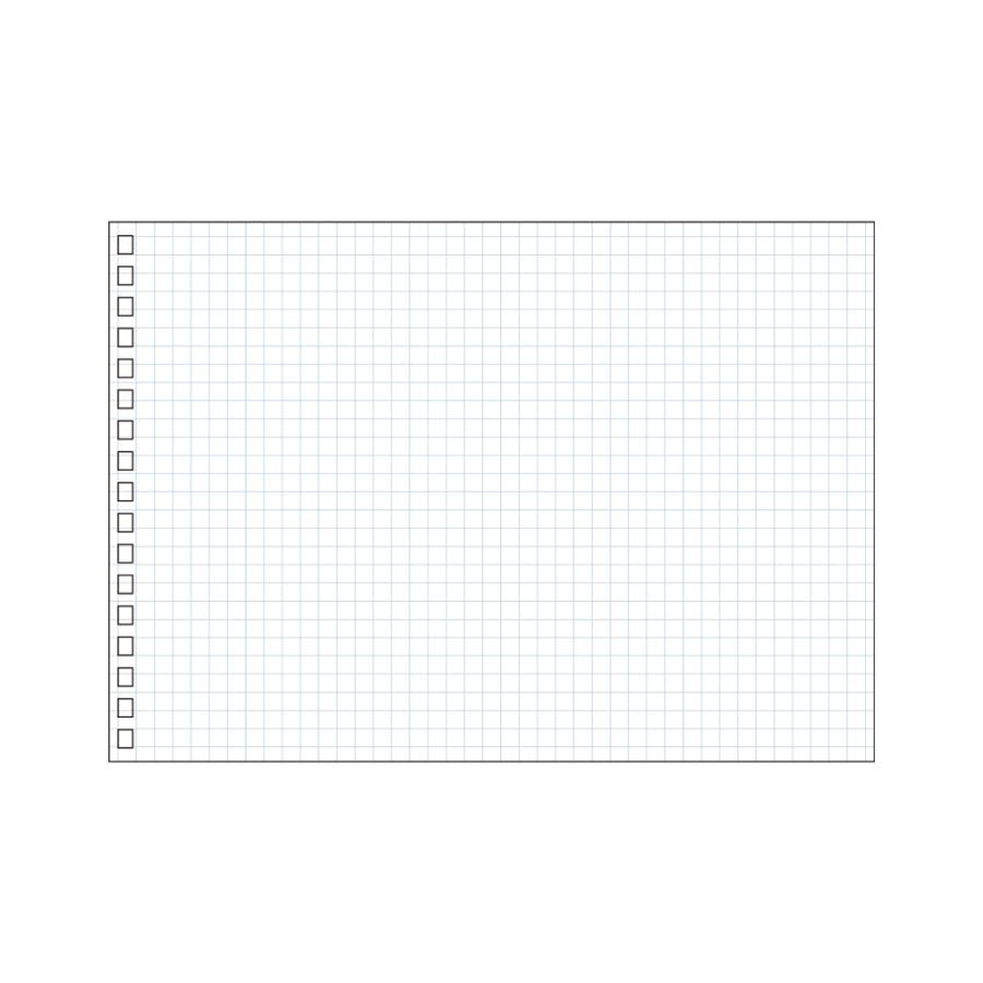 LIHIT LAB (リヒトラブ) ツイストノート 専用リーフ・薄色方眼罫 A5E 17穴 N1650SWE | LIHIT LAB.