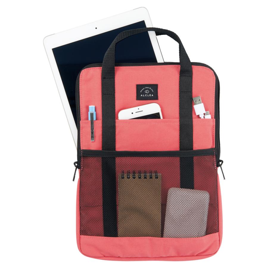 LIHIT LAB (リヒトラブ) ALCLEA モバイルポーチ チャコールグレー Sサイズ  コーラルピンク A7925-12 | LIHIT LAB. | 01