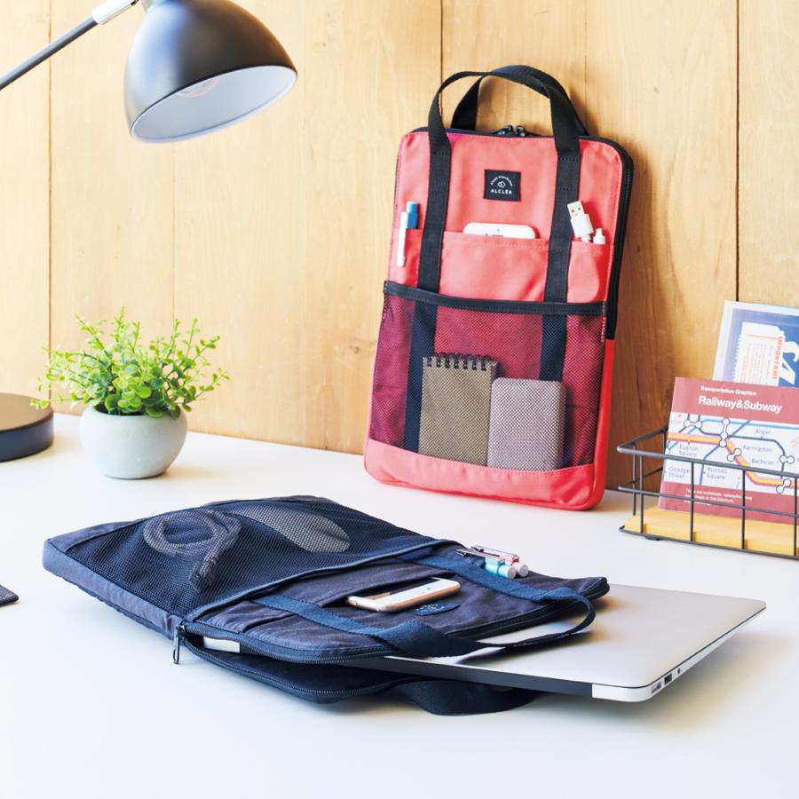 LIHIT LAB (リヒトラブ) ALCLEA モバイルポーチ チャコールグレー Sサイズ  コーラルピンク A7925-12 | LIHIT LAB. | 04